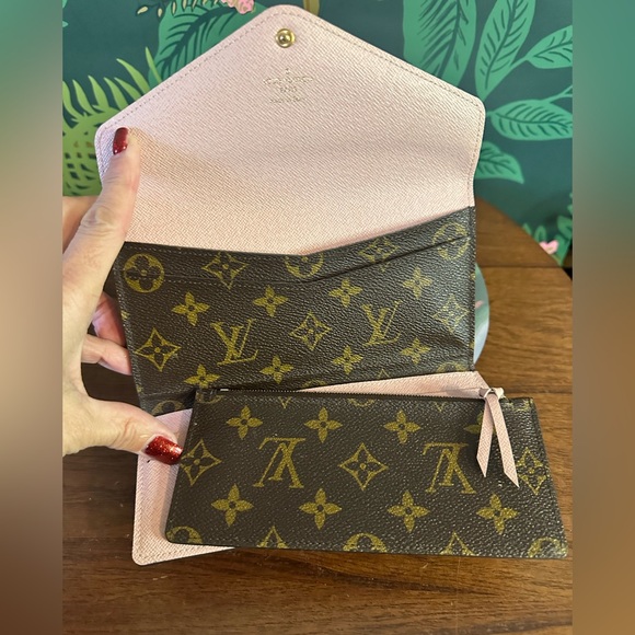 🏆SOLD🏆LOUIS VUITTON Josephine Monogram Rose Ballerine Wallet ❤️🦄 - Picture 2 of 11